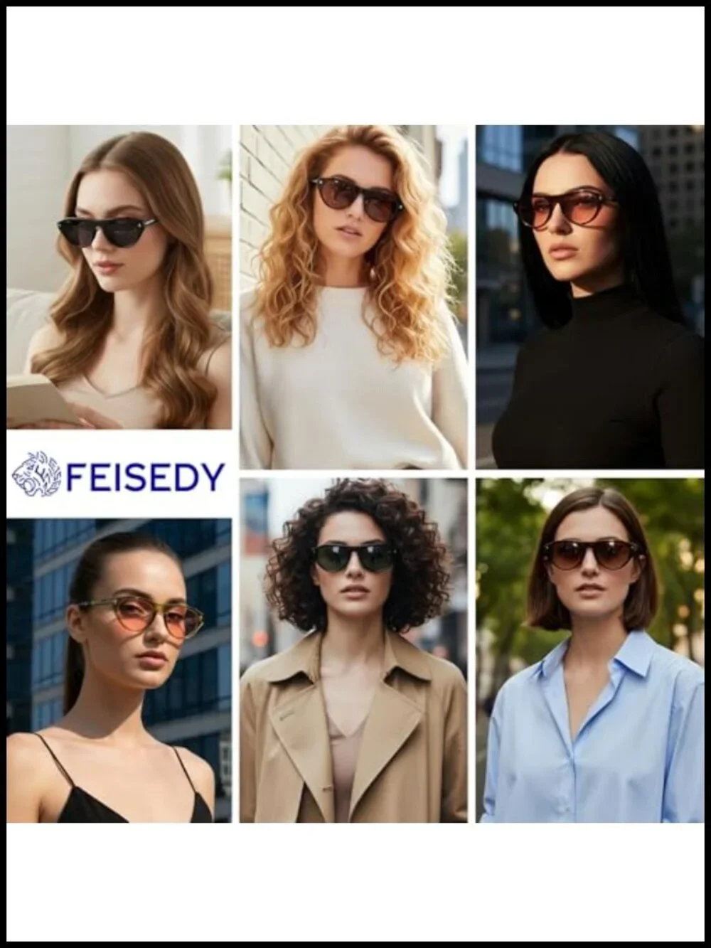 Retro Oval Cat Eye Sunglasses UV400 Protection Narrow Round